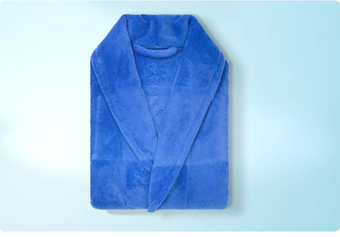 Roupão Microfibra Plush Manga Longa - Unissex Toque Extra Macio - com bolsos