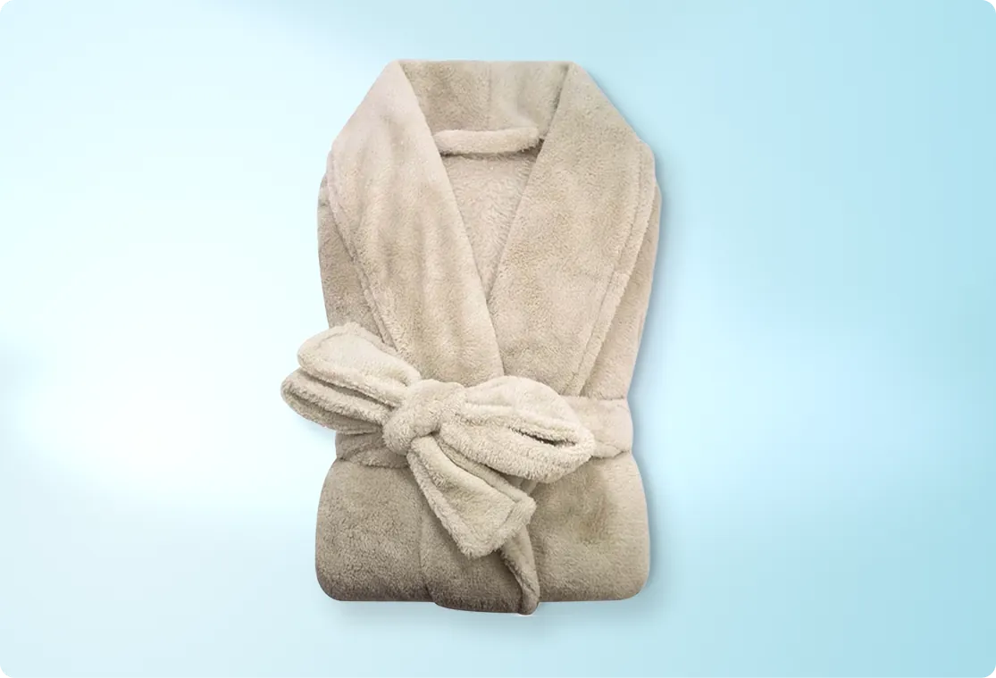 Roupão Microfibra Plush Manga Longa - Unissex Toque Extra Macio - com bolsos