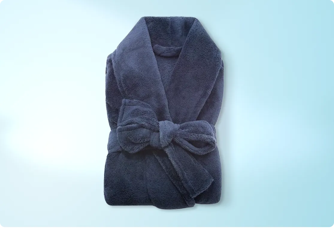 Roupão Microfibra Plush Manga Longa - Unissex Toque Extra Macio - com bolsos