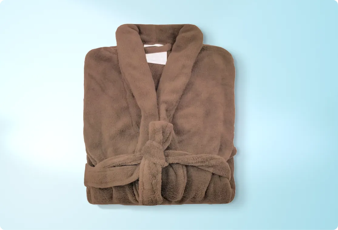 Roupão Microfibra Plush Manga Longa - Unissex Toque Extra Macio - com bolsos