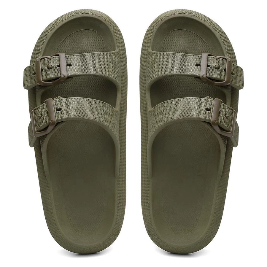 Chinelo Slide Nuvem – Conforto Que Abraça Seus Passos – com fivela