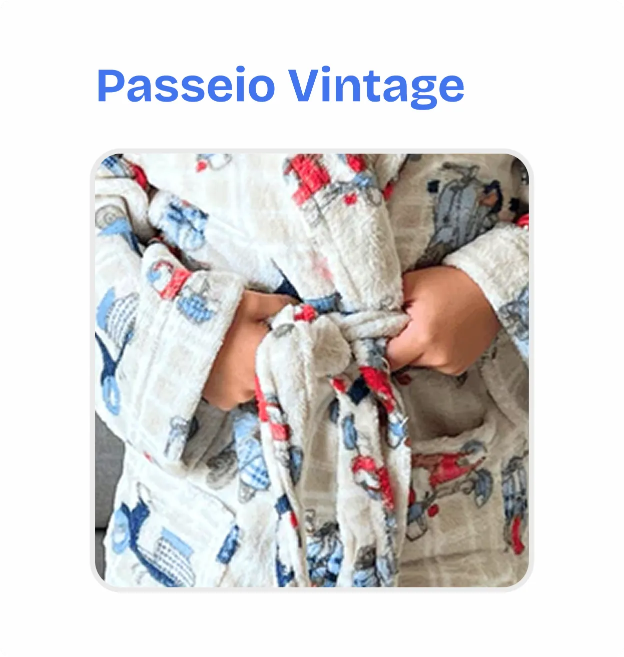 Roupão Infantil Microfibra Plush – Quentinho e Super Macio - com bolsos