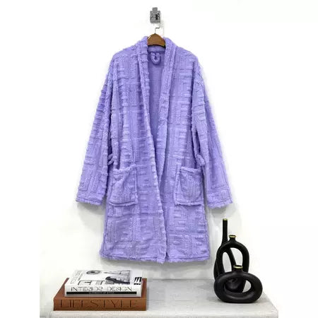 Roupão Aveludado Longo Adulto – Quente e Super Macio - com bolsos
