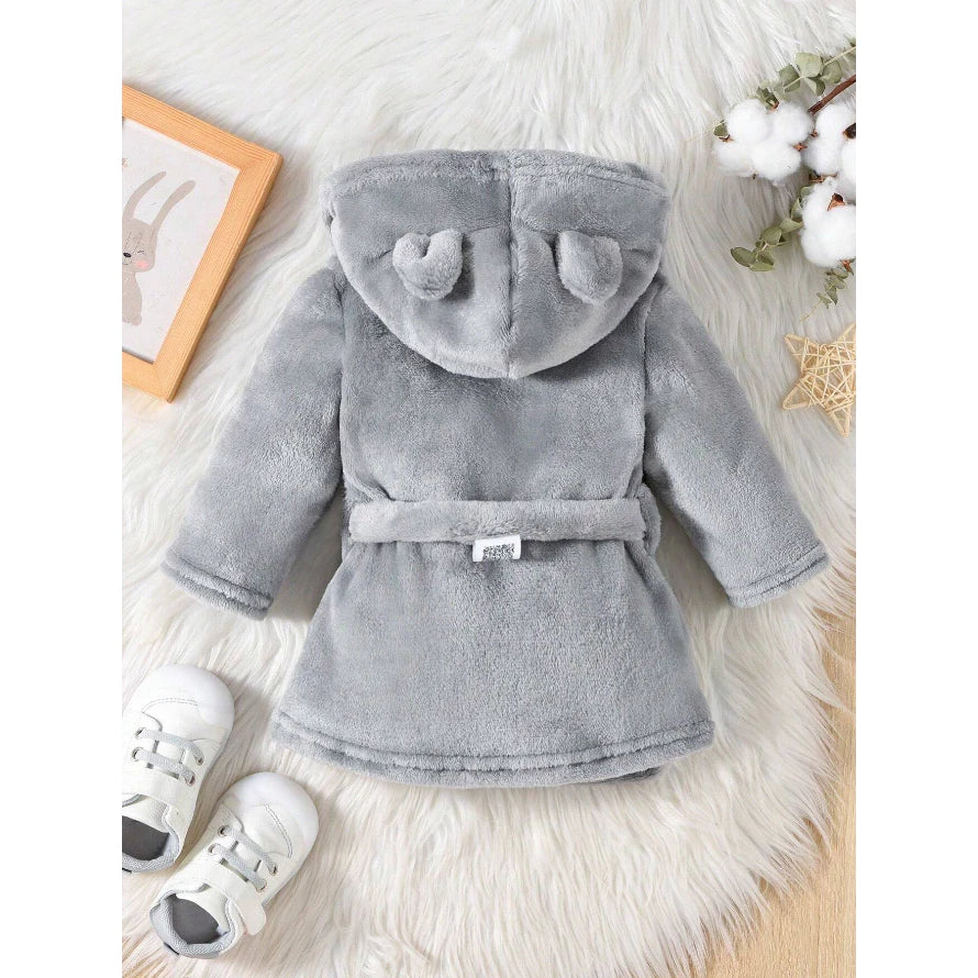 Roupão Infantil com Capuz Plush – Super Macio e Quentinho - sem bolsos