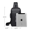 Mochila Anti-Furto com Senha USB Slim BagMochila Anti-Furto