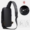 Mochila Anti-Furto com Senha USB Slim BagMochila Anti-Furto