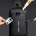 Mochila Anti-Furto com Senha USB Slim BagMochila Anti-Furto